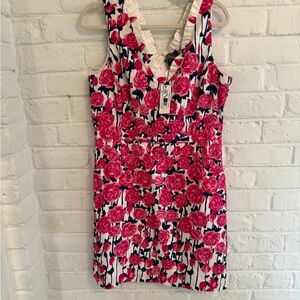 Vineyard Vines Pink and White Floral Mini Dress